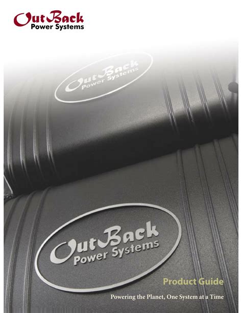 outback power systems manual.